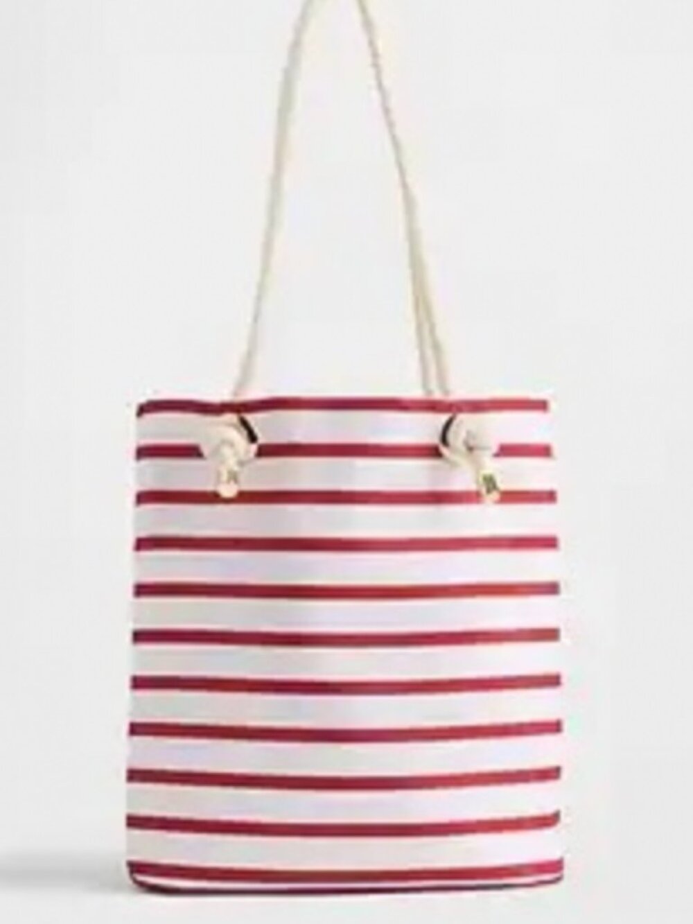 NWT Gap Red & White Stripe Nylon Bucket Bag